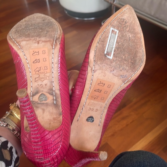 Pink designer heels - Picture 4 of 6